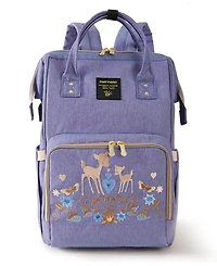 Sunveno Embroidered Backpack Diaper Bag Large Travel Backpack