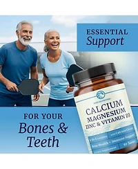 Calcium, Magnesium, Vitamin D, and Zinc Tablets, 90ct