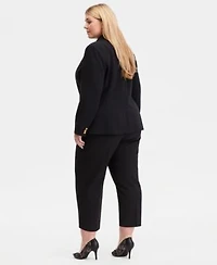 I.N.C. International Concepts Plus Size Faux Double Breasted Blazer High Rise Pull On Ponte Pants Macys Exclusive