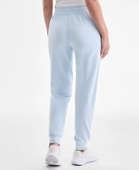 Id Ideology Women's Ribbed Solid Fleece Ankle Jogger Pants, Macy's Exclusive