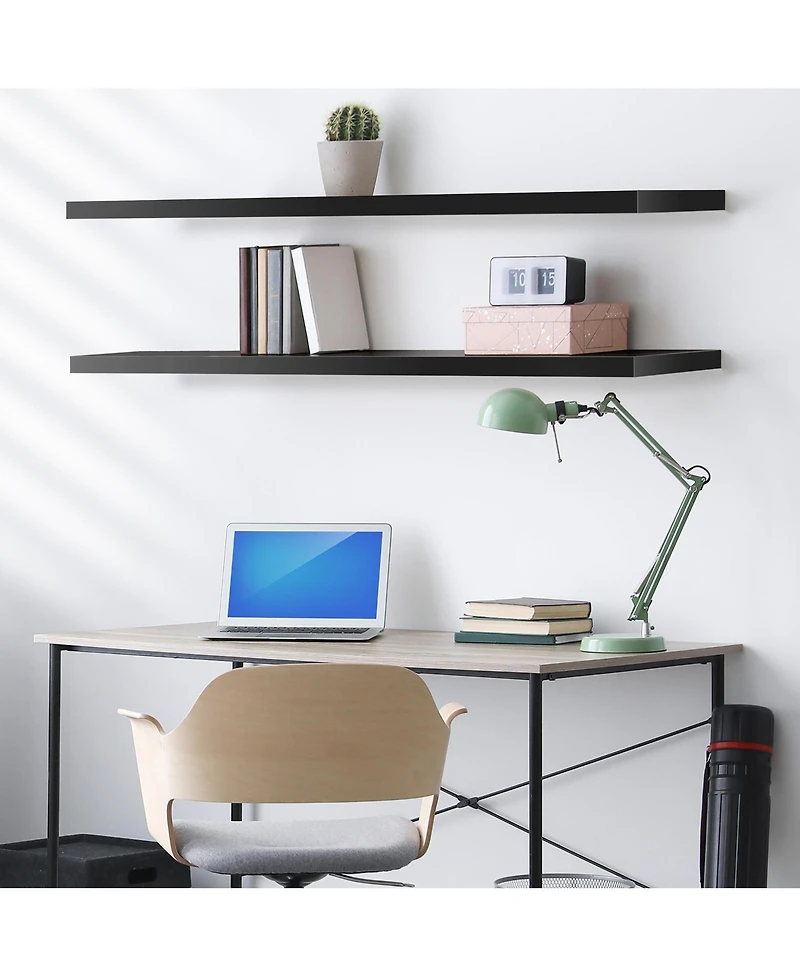 Sorbus 2-Pack 55" Wall Mounted Floating Shelves for Any Room