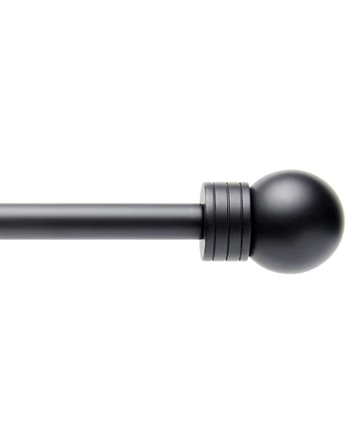 Town & Country Basics Modern Sphere Single Curtain Rod and Finial Set.