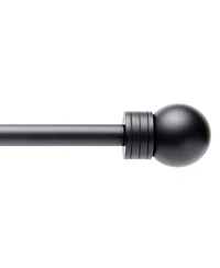 Town & Country Basics Modern Sphere Single Curtain Rod and Finial Set.