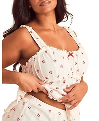 Leanore Women's Plus-Size Tank And Shorts Pajamas