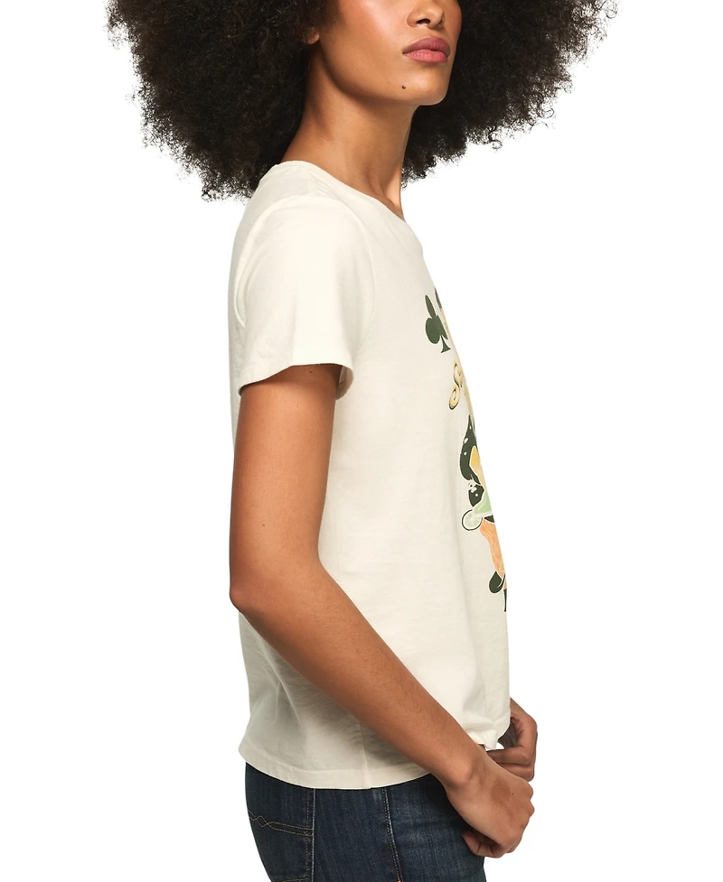 Lucky Brand Women's Stay Card Crewneck Top