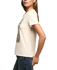 Lucky Brand Women's Drummer Queen Crewneck Top