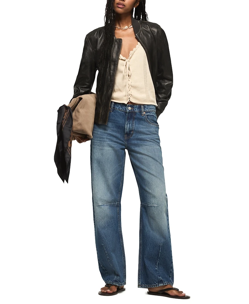 Lucky Brand Women's Barrel Wide Leg Jeans