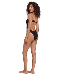 Steve Madden Women's One Shoulder One-Piece Swimsuit