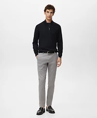Mango Men's Barna Slim-Fit Twill Chino Pants