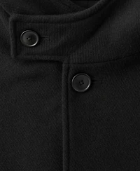 Mango Men's Wool Blend Hooded Coat