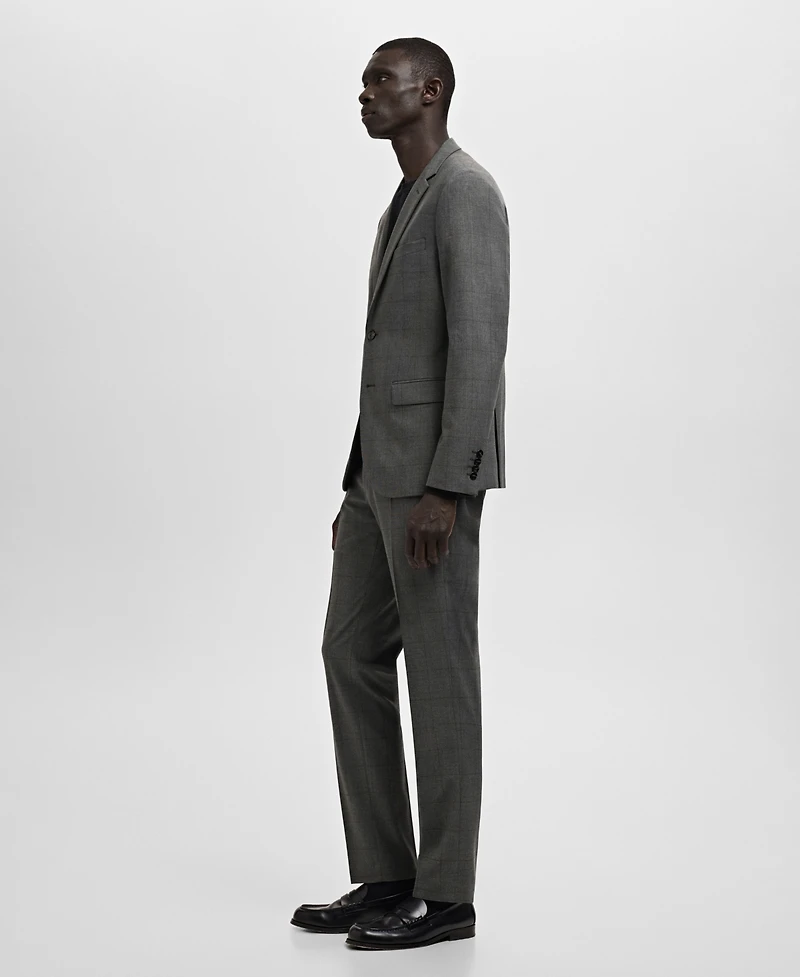 Mango Men's Stretch Fabric Super Slim-Fit Suit Pants