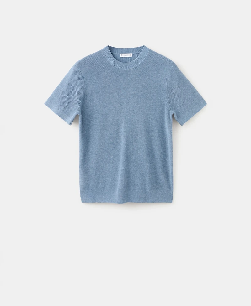 Mango Men's Knit Cotton T-Shirt