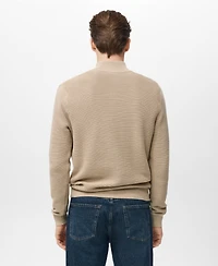 Mango Men's Cotton Structured Sweater