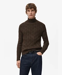 Mango Men's Turtleneck Knit Sweater