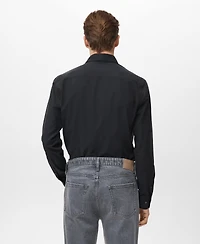 Mango Men's Cotton Slim-Fit Shirt