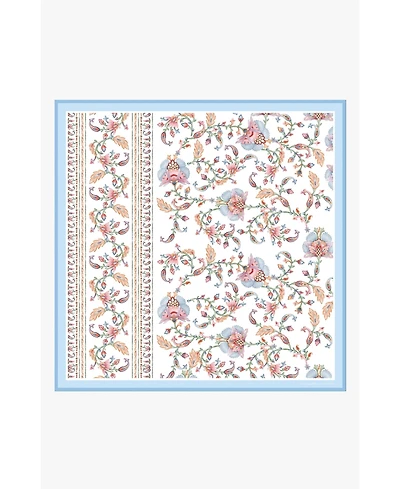 Jessie Zhao New York Women's Baroque Blossom Double Sided Silk Scarf