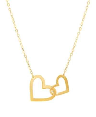 Italian Gold Heart Pendant Necklace in 10k Yellow Gold