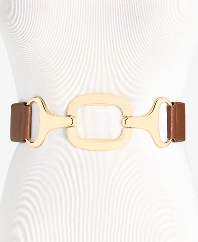 I.n.c. International Concepts Chunky Hardware Stretch Straw Belt, Macy's Exclusive