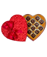 Bixby Chocolate Valentine's Day Heart Shaped Sea Salted Caramel Gift Box Set, 13-Pc.