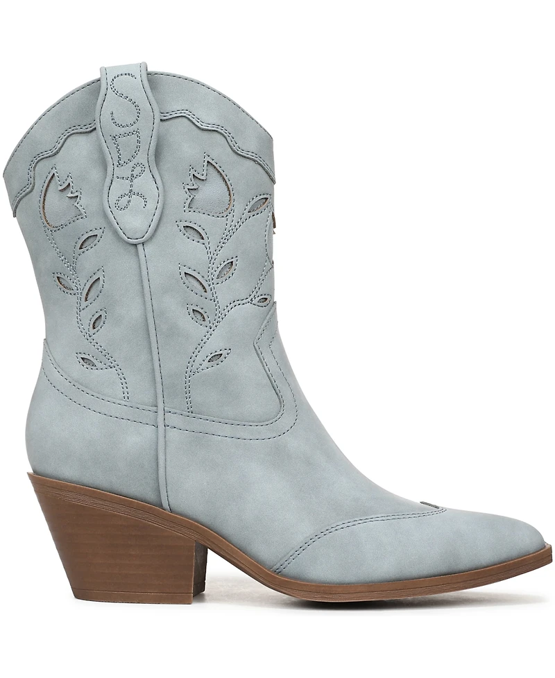 Sam and Libby Women's Flash Block Heel Western Booties
