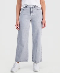 Guess Women's Cotton High-Rise Wide-Leg Jeans