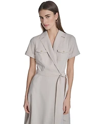 Calvin Klein Women's Collared Neck Blazer Dress