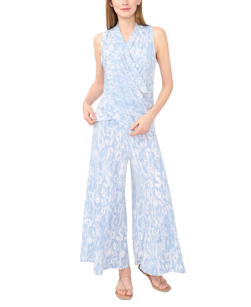 Vince Camuto Women's V-Neck Front Crossover Wrap Tank Top