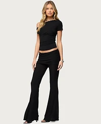Edikted Women's Halli Twisted Off Shoulder Top