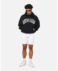 Saint Morta Men's Spray Logo Boxy Hoodie Black