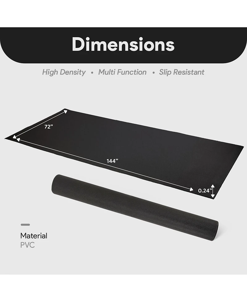 BalanceFrom High-Density Pvc Home Gym Equipment Mat