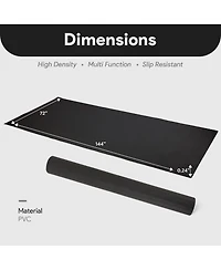 BalanceFrom High-Density Pvc Home Gym Equipment Mat