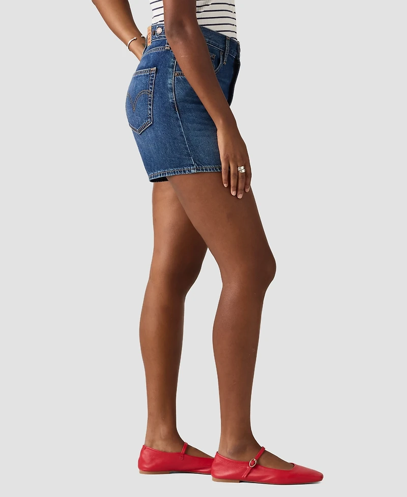 Levi's Juniors' Cinch High-Rise Mid-Thigh Shorts