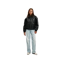 Cotton On Women's Darcy Faux Leather Bomber