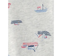 Carter's Baby Boys' Printed T-Shirt and Shortall, 2-Piece Set