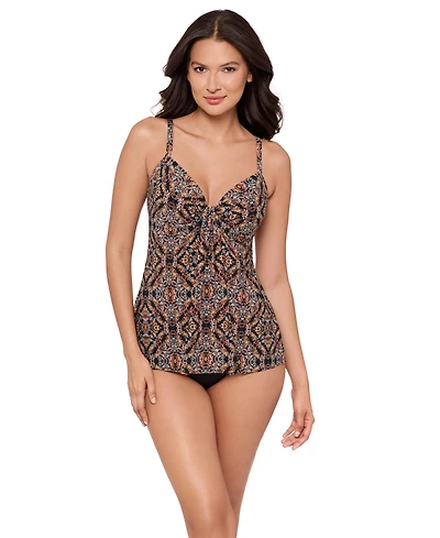 Miraclesuit Women's Scandale Marina Printed Tankini Top
