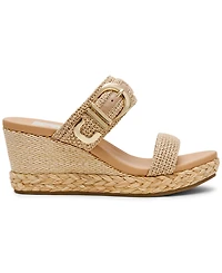 Dv Dolce Vita Women's Elena Double Buckle Platform Wedge Sandals