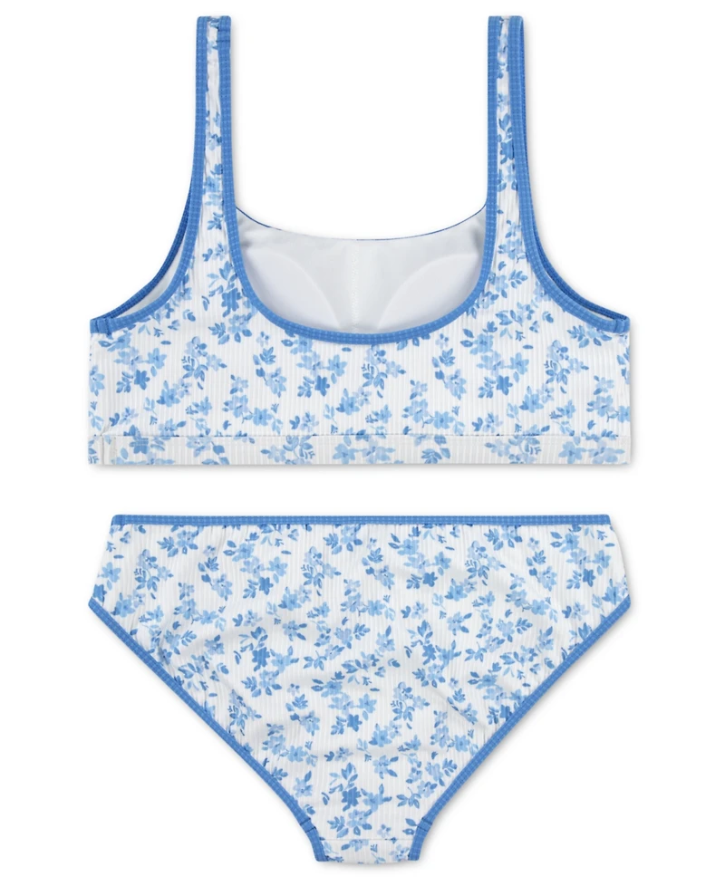 abercrombie kids Girls' 5-17 Scoop Neck Top & Swim Bottoms, 2-Piece Set