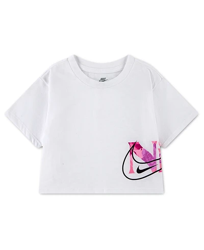 Nike Girls' Toddler 2T-4T Move with Nature Boxy Crewneck T-Shirt