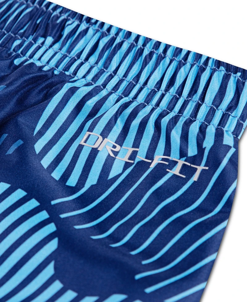 Nike Girls' 4-6X Printed Crewneck T-Shirt and Shorts, 2-Piece Set