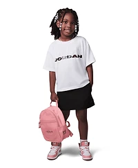 Jordan Girls' 4T-6X Crafted Utility Crewneck T-Shirt and Skort, 2-Piece Set