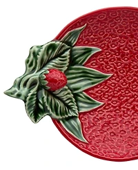Bordallo Pinheiro Strawberries Olive Dish, Set of 2