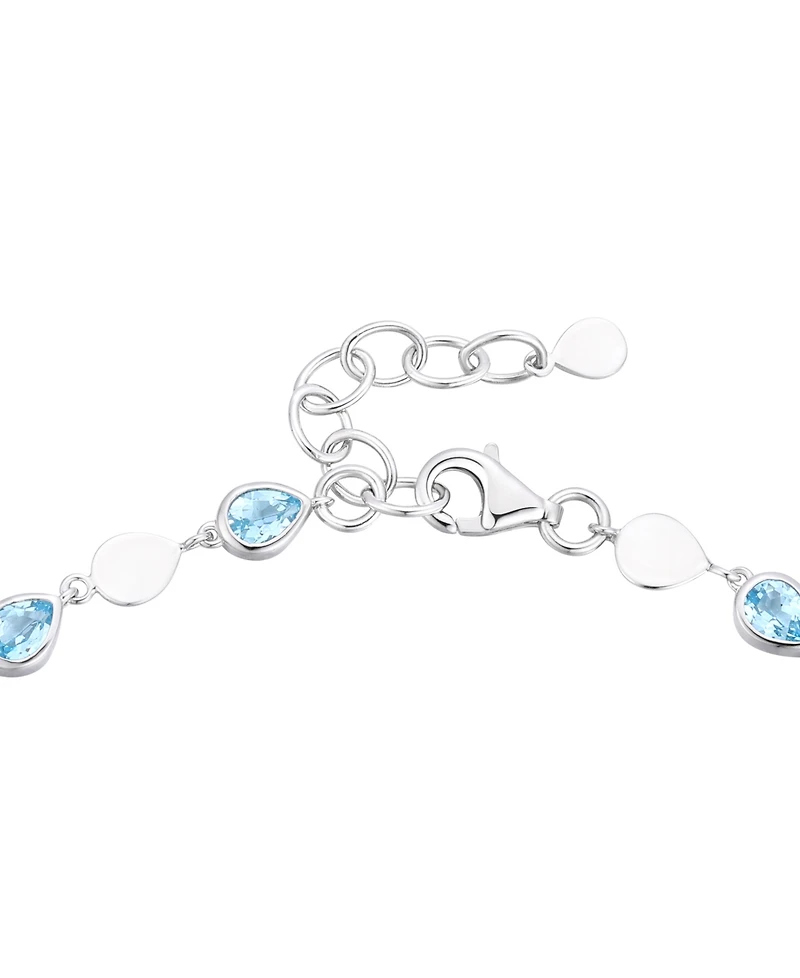 Macy's Blue Topaz (2-1/5 ct. t.w.) Luna Bracelet Sterling Silver (Also Available Multi-Stones)