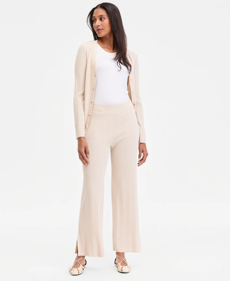 I.n.c. International Concepts Women's Rib-Knit Pull-On Pants, Macy's Exclusive