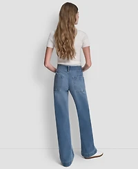 Dkny Jeans Petite High-Rise Wide Leg