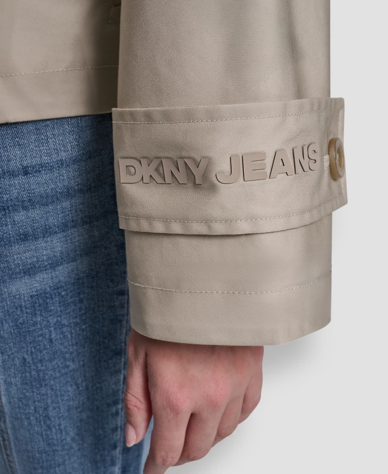 Dkny Jeans Petite Long-Sleeve Single-Breasted Jacket