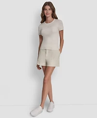 Dkny Jeans Petite Crewneck Striped Sweater