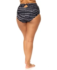 Raisins Curve Trendy Plus Island Printed Swim Bottoms