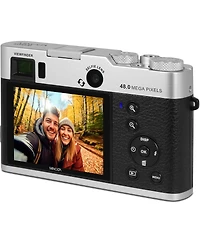 Minolta Minolta MND70 Retro 48 Mp Autofocus / 5K Ultra Hd Dual Lens Camera w/WiFi (Silver/Black)