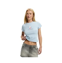 Cotton On Women's The Lcn Graphic Tiny Tee