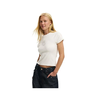 Cotton On Women's The Lcn Graphic Tiny Tee